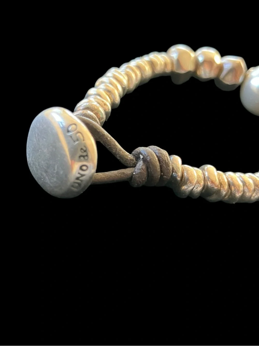 UNO DE 50 Stamped Retired Bracelet “The Desert PEARL